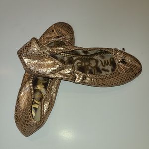 Sam Edelman "Felicia" rose gold ballet flats Sz 8